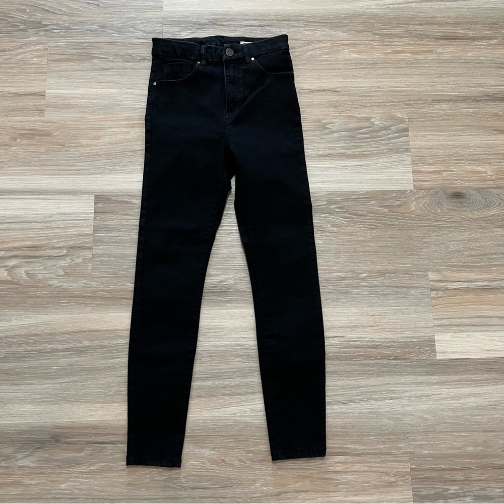 Asos high waisted black jeans